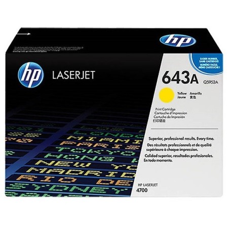 Toner Jaune pour HP Color LaserJet 4700 (643A), Toner Express : achat en ligne de Toner Jaune pour HP Color LaserJet 4700 (643A)