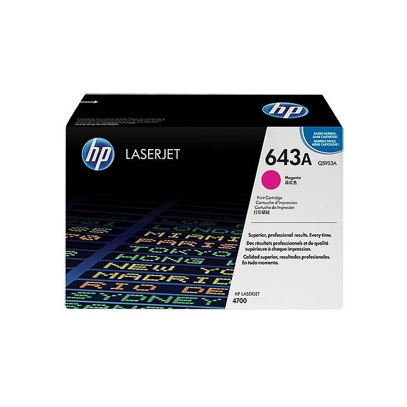 Toner Magenta pour HP Color LaserJet 4700 (643A), Toner Express : achat en ligne de Toner Magenta pour HP Color LaserJet 4700 (6