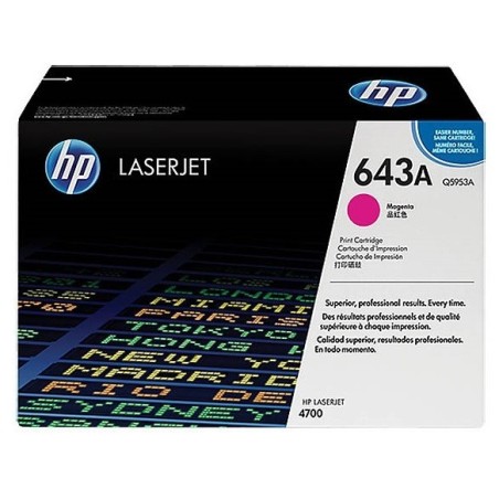Toner Magenta pour HP Color LaserJet 4700 (643A), Toner Express : achat en ligne de Toner Magenta pour HP Color LaserJet 4700 (6