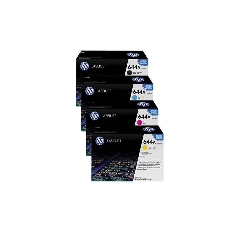 Pack de 4 toners HP pour Color LaserJet 4700 (643A), Toner Express : achat en ligne de Pack de 4 toners HP pour Color LaserJet 4