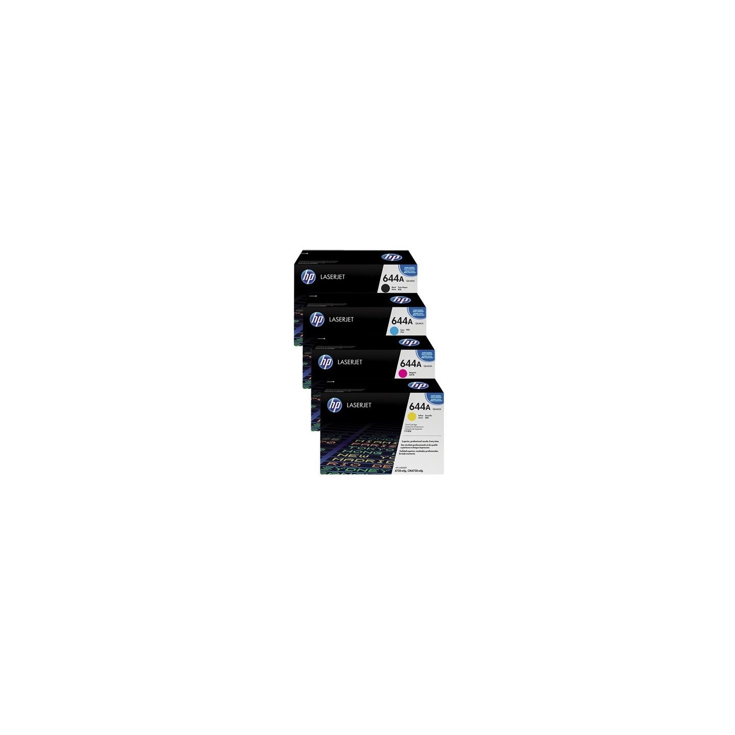 Pack de 4 toners HP pour Color LaserJet 4700 (643A), Toner Express : achat en ligne de Pack de 4 toners HP pour Color LaserJet 4