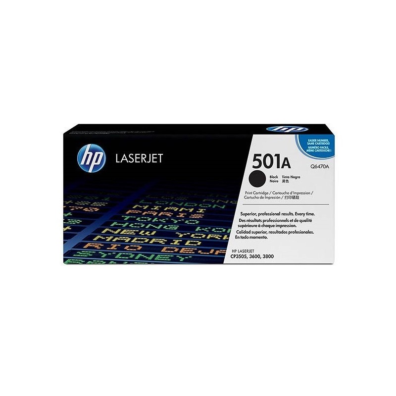 Toner noir HP pour Color Laserjet 3600/3800/CP3505 (501A), Toner Express : achat en ligne de Toner noir HP pour Color Laserjet 3