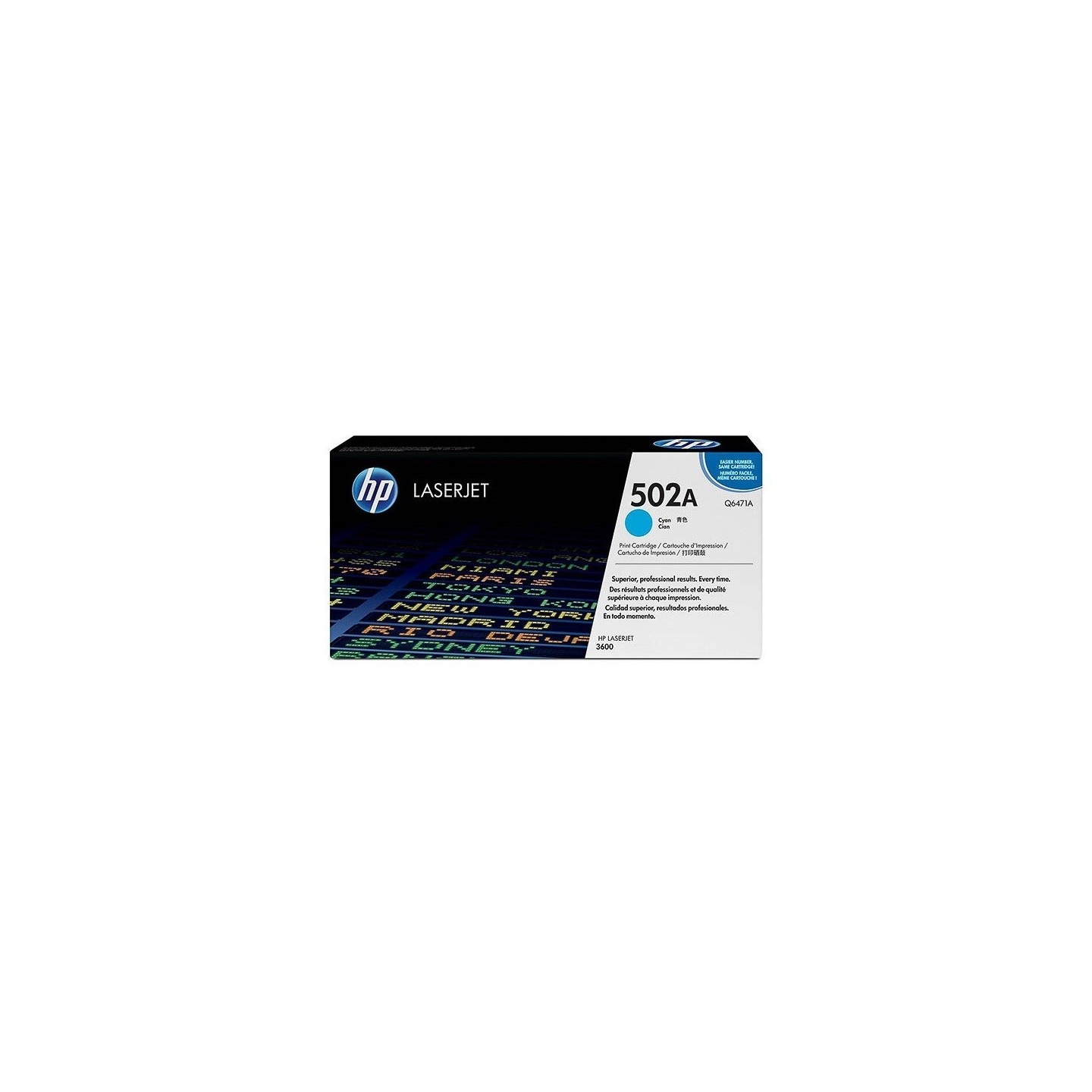 Toner cyan pour HP 3600/3800 (502A), Toner Express : achat en ligne de Toner cyan pour HP 3600/3800 (502A) pour imprimante