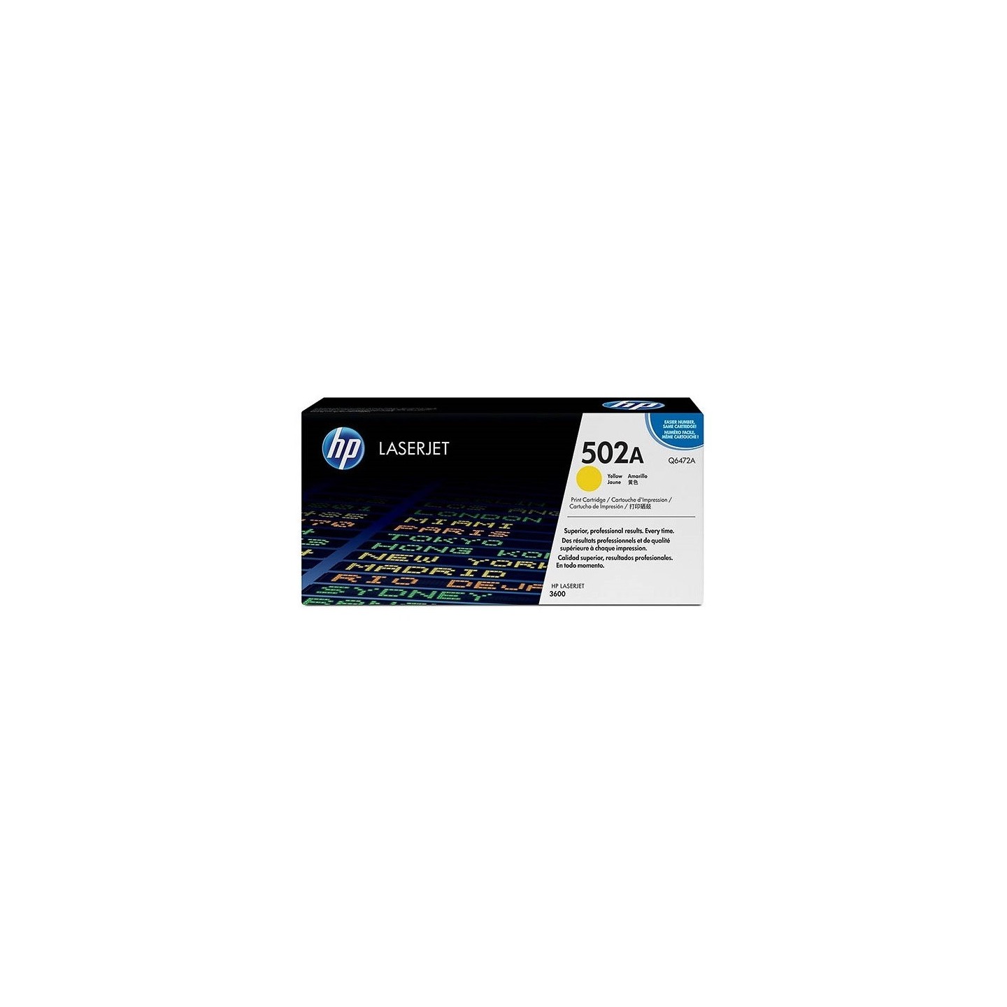 Toner jaune pour HP 3600/3800 (502A), Toner Express : achat en ligne de Toner jaune pour HP 3600/3800 (502A) pour imprimante