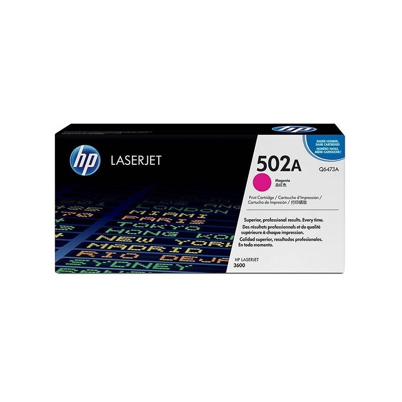 Toner magenta pour HP 3600/3800  (502A), Toner Express : achat en ligne de Toner magenta pour HP 3600/3800  (502A) pour impriman