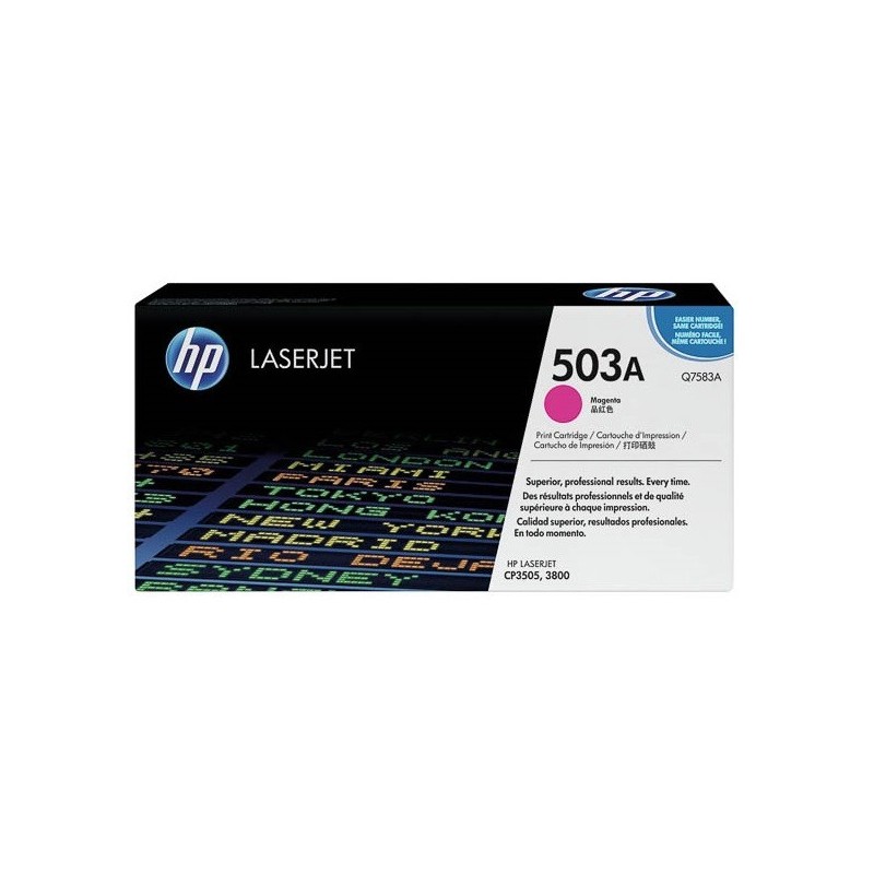 Toner Magenta Haute Capa pour imprimante HP 3800 / CP3505 (503A), Toner Express : achat en ligne de Toner Magenta Haute Capa pou