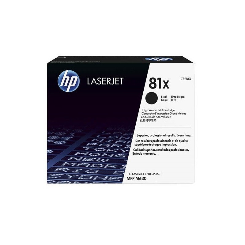 Toner noir HP haute capacité pour LaserJet Enterprise  M630 / M605... (81X), Toner Express : achat en ligne de Toner noir HP hau