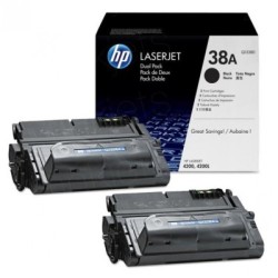 Pack 2 Toners  HP pour  LaserJet 4200 (38A), Toner Express : achat en ligne de Pack 2 Toners  HP pour  LaserJet 4200 (38A) pour 