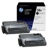 Pack 2 Toners  HP pour  LaserJet 4200 (38A), Toner Express : achat en ligne de Pack 2 Toners  HP pour  LaserJet 4200 (38A) pour 