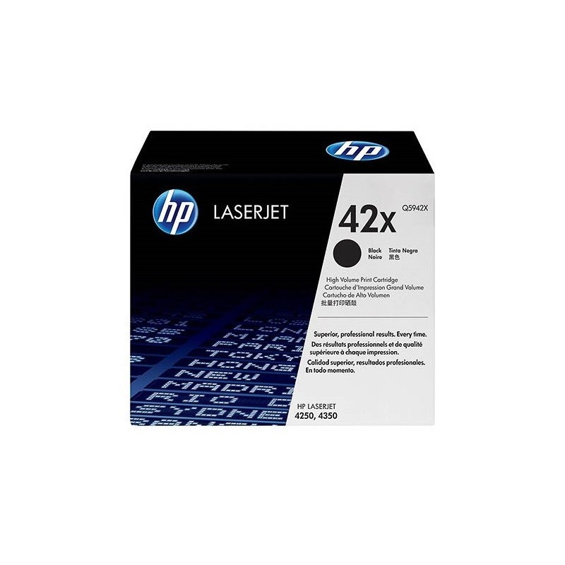 Toner HP haute capacité pour LaserJet 4250/4350 (42X), Toner Express : achat en ligne de Toner HP haute capacité pour LaserJet 4