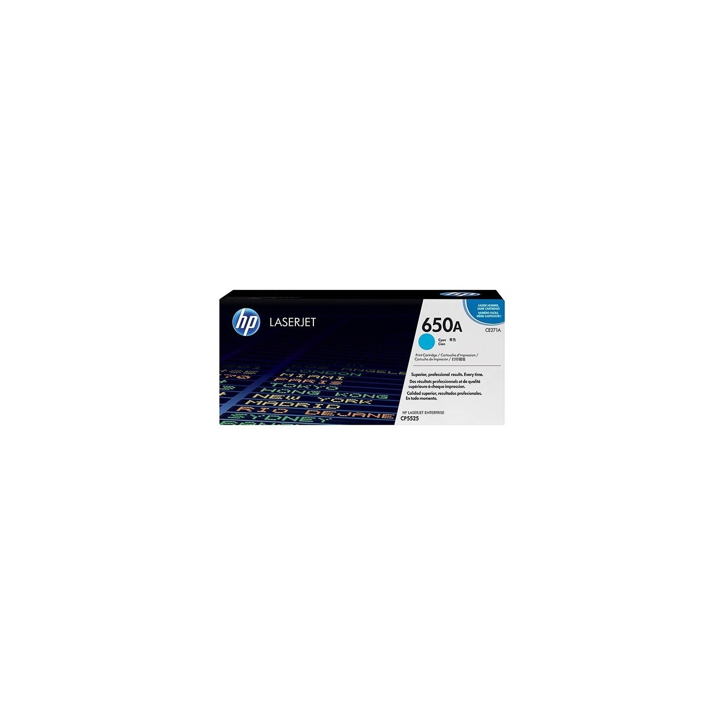 Toner cyan HP pour Color Laserjet CP5525... (650A), Toner Express : achat en ligne de Toner cyan HP pour Color Laserjet CP5525..