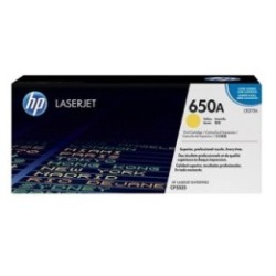 Toner jaune HP pour Color Laserjet CP5525... (650A), Toner Express : achat en ligne de Toner jaune HP pour Color Laserjet CP5525