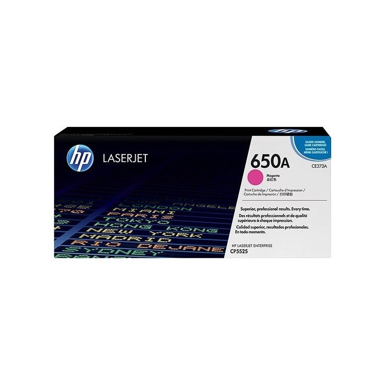 Toner magenta HP pour Color Laserjet CP5525... (650A), Toner Express : achat en ligne de Toner magenta HP pour Color Laserjet CP