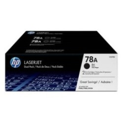Pack de 2 Toners noirs HP pour laserjet Pro P1560 / P1600 / M1536dnf MFP (78A), Toner Express : achat en ligne de Pack de 2 Tone