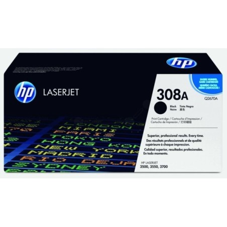 Toner HP noire pour Color LaserJet 3500/3700 (308A), Toner Express : achat en ligne de Toner HP noire pour Color LaserJet 3500/3