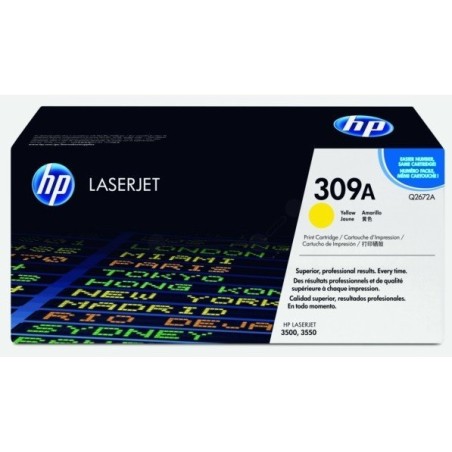 Toner HP jaune pour Color LaserJet 3500 (309A), Toner Express : achat en ligne de Toner HP jaune pour Color LaserJet 3500 (309A)