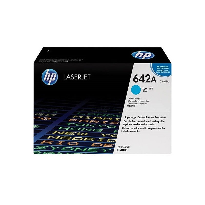 Toner cyan pour HP CLJ CP4005 / CP4005N / CP4005DN (642A), Toner Express : achat en ligne de Toner cyan pour HP CLJ CP4005 / CP4