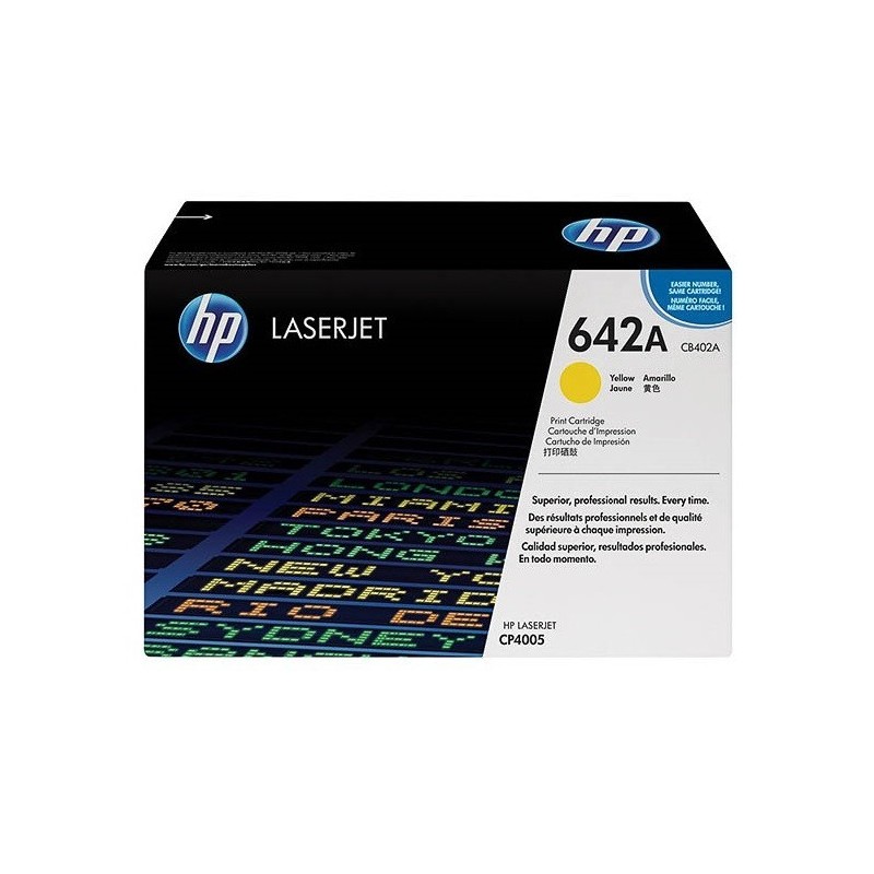 Toner jaune pour HP CLJ CP4005 / CP4005N / CP4005DN (642A), Toner Express : achat en ligne de Toner jaune pour HP CLJ CP4005 / C
