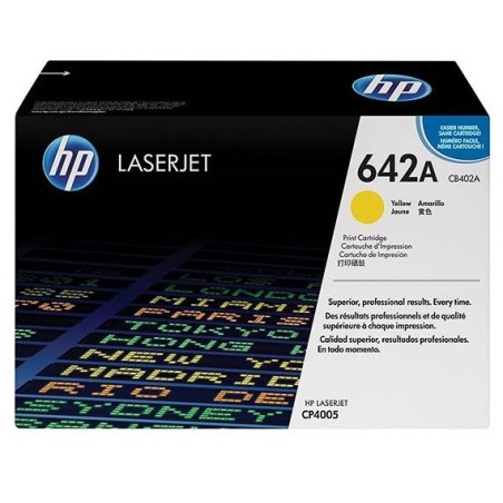 Toner jaune pour HP CLJ CP4005 / CP4005N / CP4005DN (642A), Toner Express : achat en ligne de Toner jaune pour HP CLJ CP4005 / C