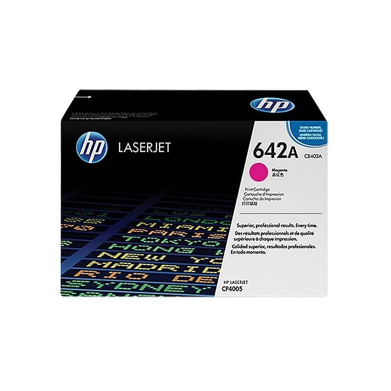 Toner magenta pour HP CLJ CP4005 / CP4005N / CP4005DN (642A), Toner Express : achat en ligne de Toner magenta pour HP CLJ CP4005