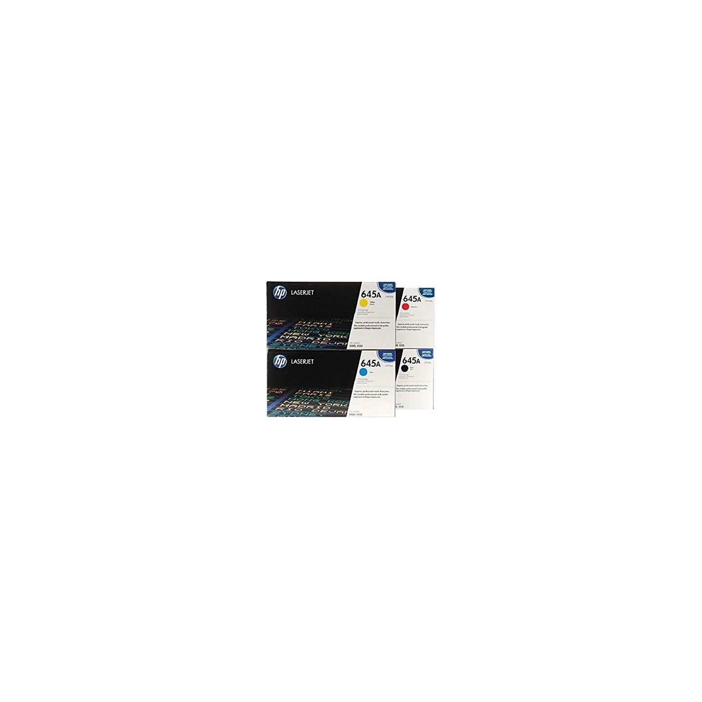 Pack de 4 Toners HP pour Color LaserJet 5500 - 5550 (645A), Toner Express : achat en ligne de Pack de 4 Toners HP pour Color Las