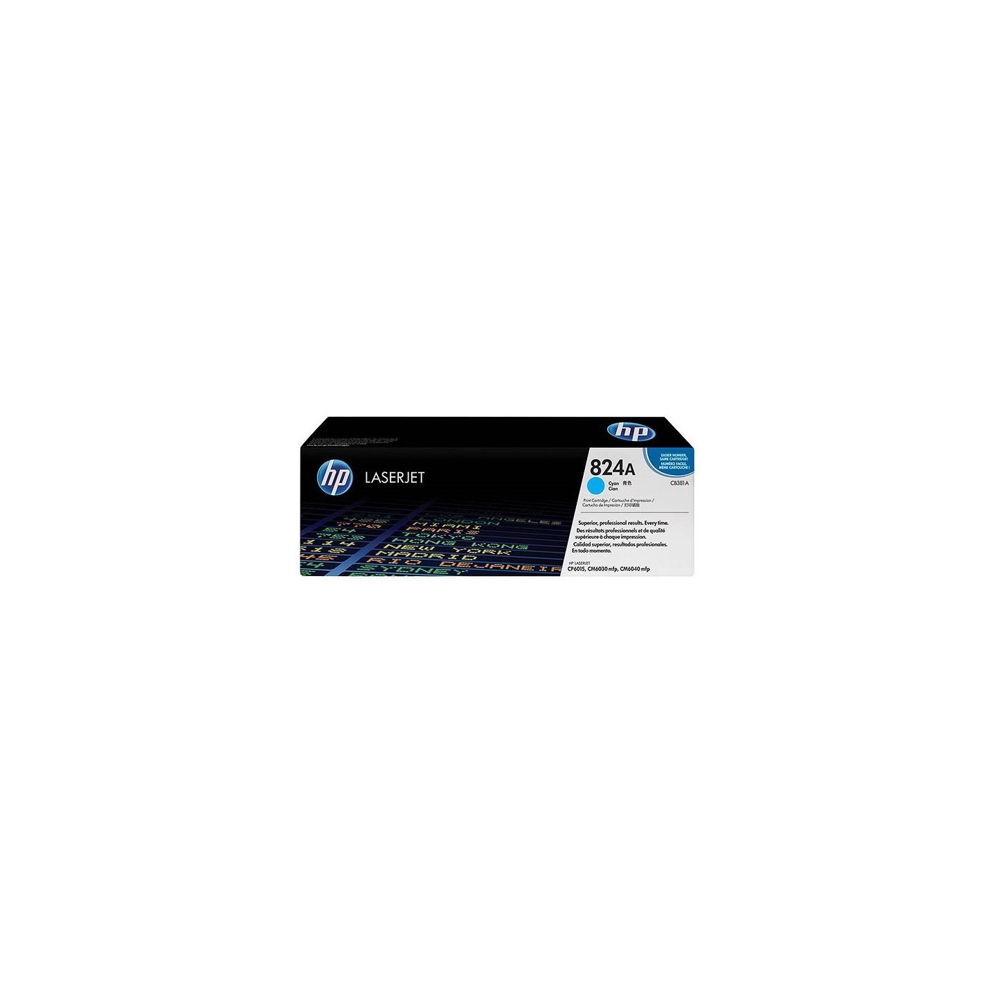 Toner cyan HP pour Color Laserjet CP6015 / CM6030(f) / CM6040 (824A), Toner Express : achat en ligne de Toner cyan HP pour Color