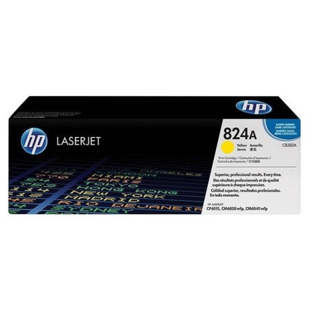 Toner jaune HP pour Color Laserjet CP6015 / CM6030 / CM6040 (824A), Toner Express : achat en ligne de Toner jaune HP pour Color 