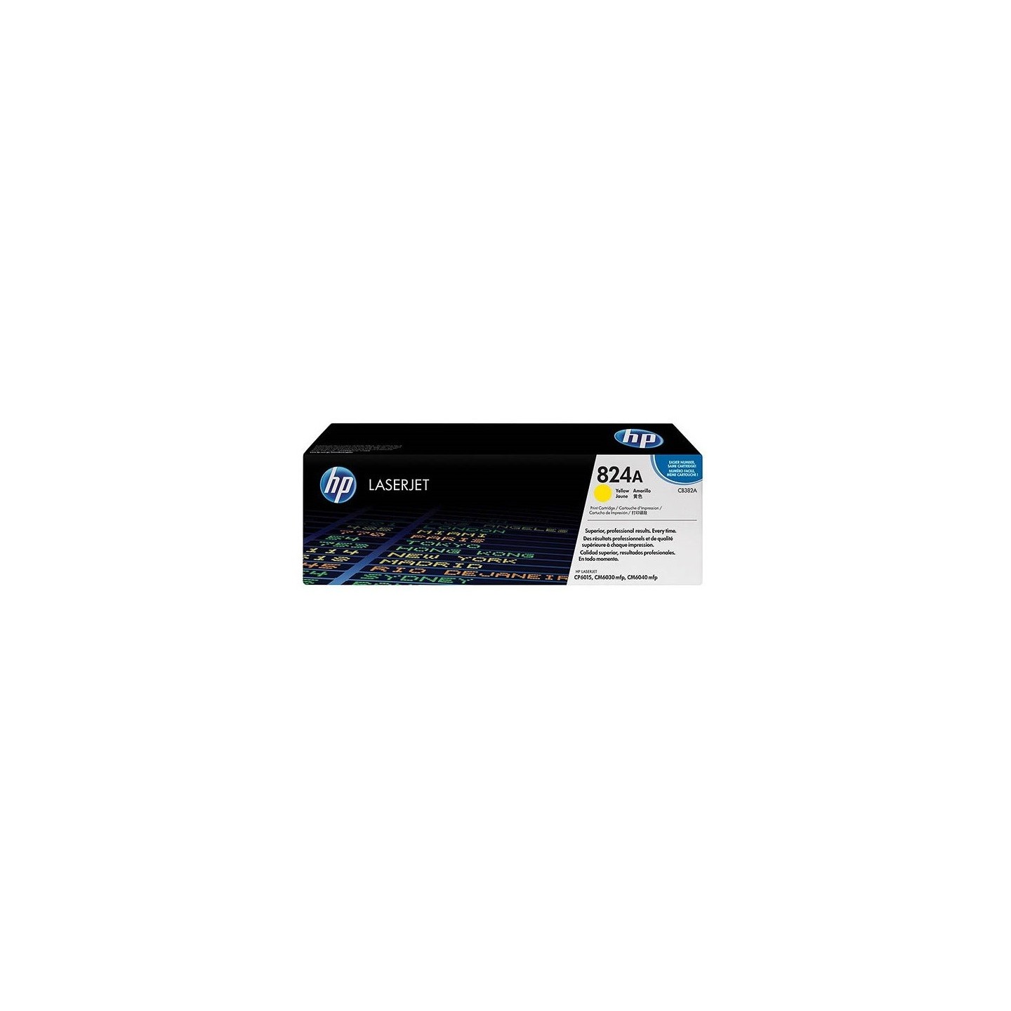 Toner jaune HP pour Color Laserjet CP6015 / CM6030 / CM6040 (824A), Toner Express : achat en ligne de Toner jaune HP pour Color 