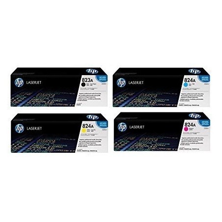 Pack de 4 toners HP pour Color Laserjet CP6015 / CM6030 / CM6040 (824A), Toner Express : achat en ligne de Pack de 4 toners HP p