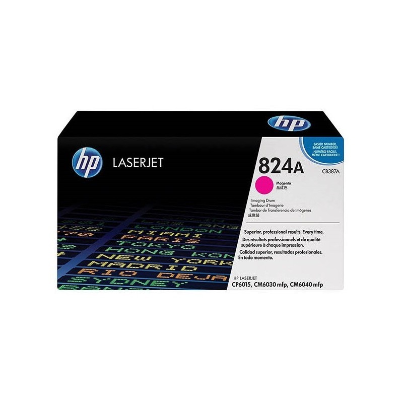 Kit tambour magenta HP pour Color Laserjet CP6015 / CM6030 / CM6040 (824A), Toner Express : achat en ligne de Kit tambour magent