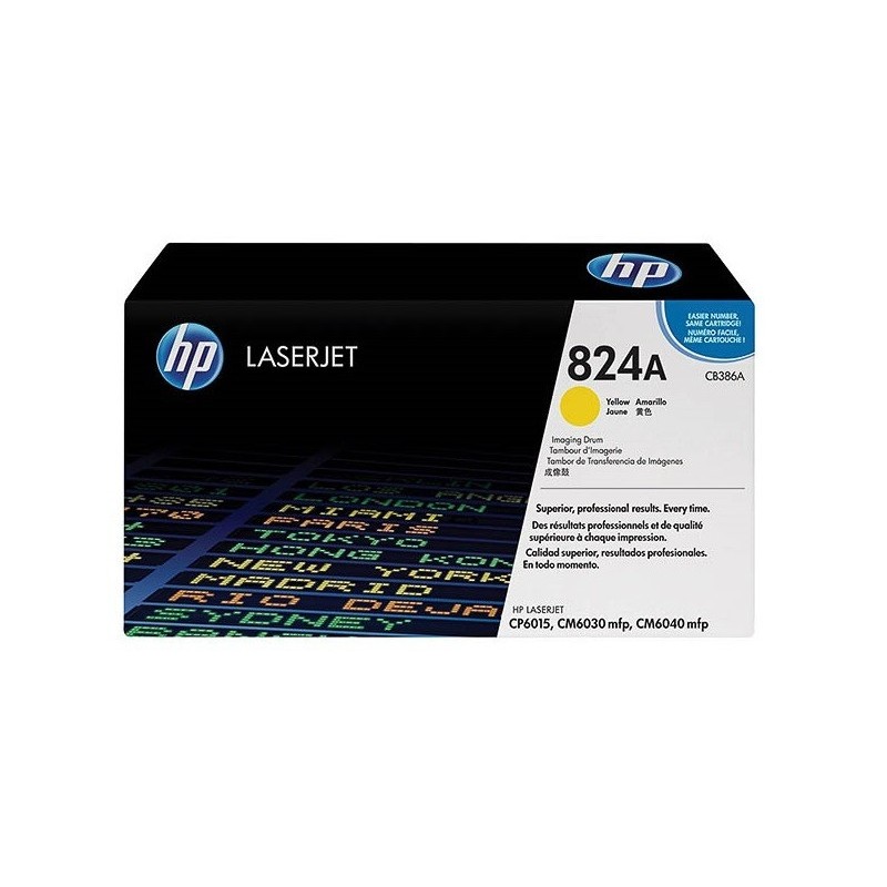 Kit tambour jaune HP pour Color Laserjet CP6015 / CM6030 / CM6040 (824A), Toner Express : achat en ligne de Kit tambour jaune HP