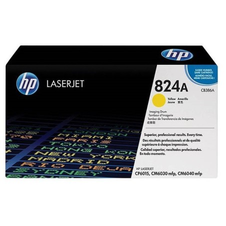 Kit tambour jaune HP pour Color Laserjet CP6015 / CM6030 / CM6040 (824A), Toner Express : achat en ligne de Kit tambour jaune HP