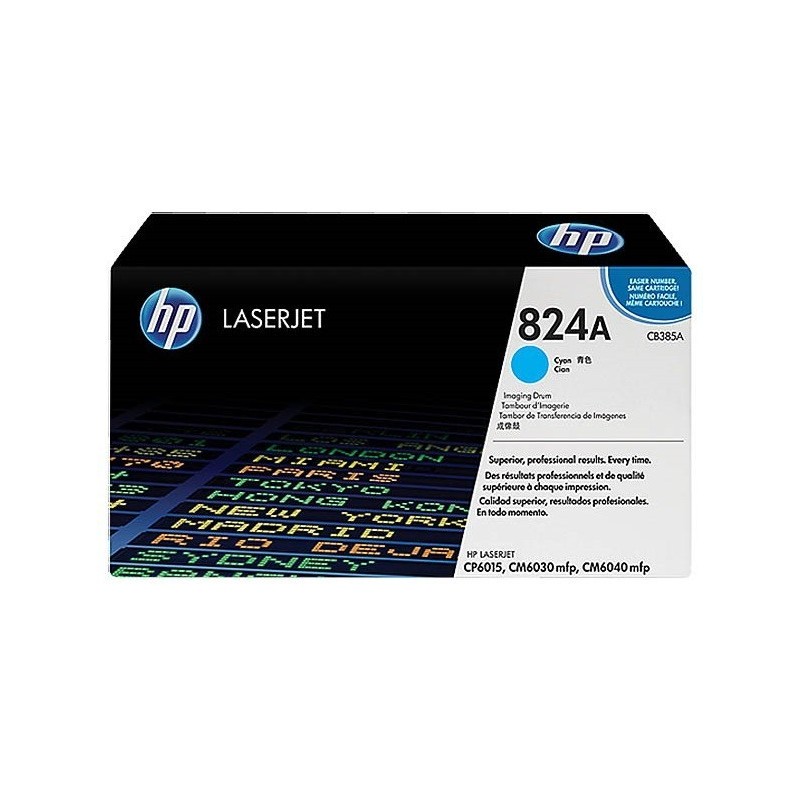Kit tambour cyan HP pour Color Laserjet CP6015 / CM6030 / CM6040 (824A), Toner Express : achat en ligne de Kit tambour cyan HP p