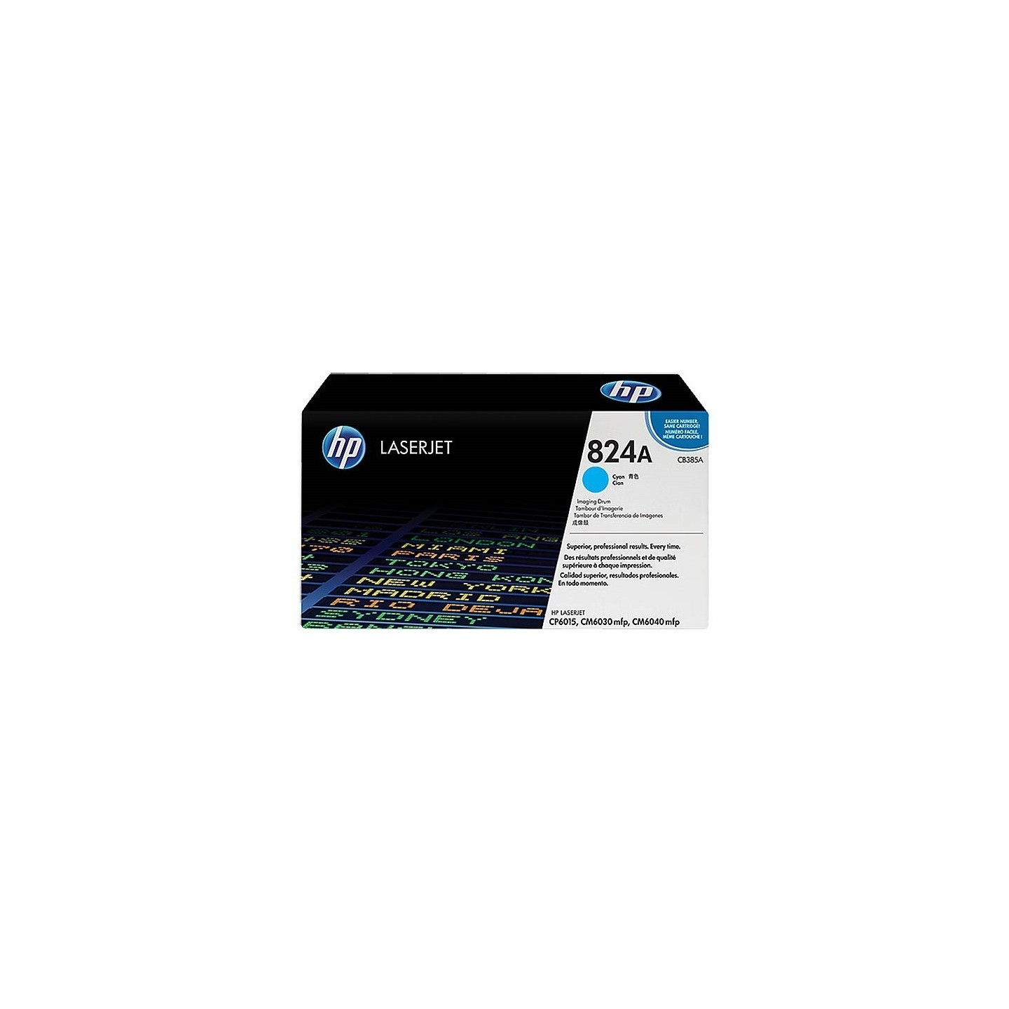 Kit tambour cyan HP pour Color Laserjet CP6015 / CM6030 / CM6040 (824A), Toner Express : achat en ligne de Kit tambour cyan HP p
