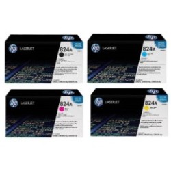 Pack de 4 tambours HP pour Color Laserjet CP6015 / CM6030 / CM6040 (824A), Toner Express : achat en ligne de Pack de 4 tambours 