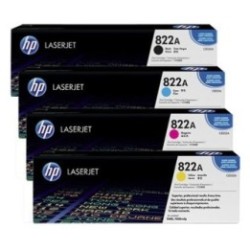 Pack de 4 Toners HP pour Color LaserJet 9500 (822A), Toner Express : achat en ligne de Pack de 4 Toners HP pour Color LaserJet 9