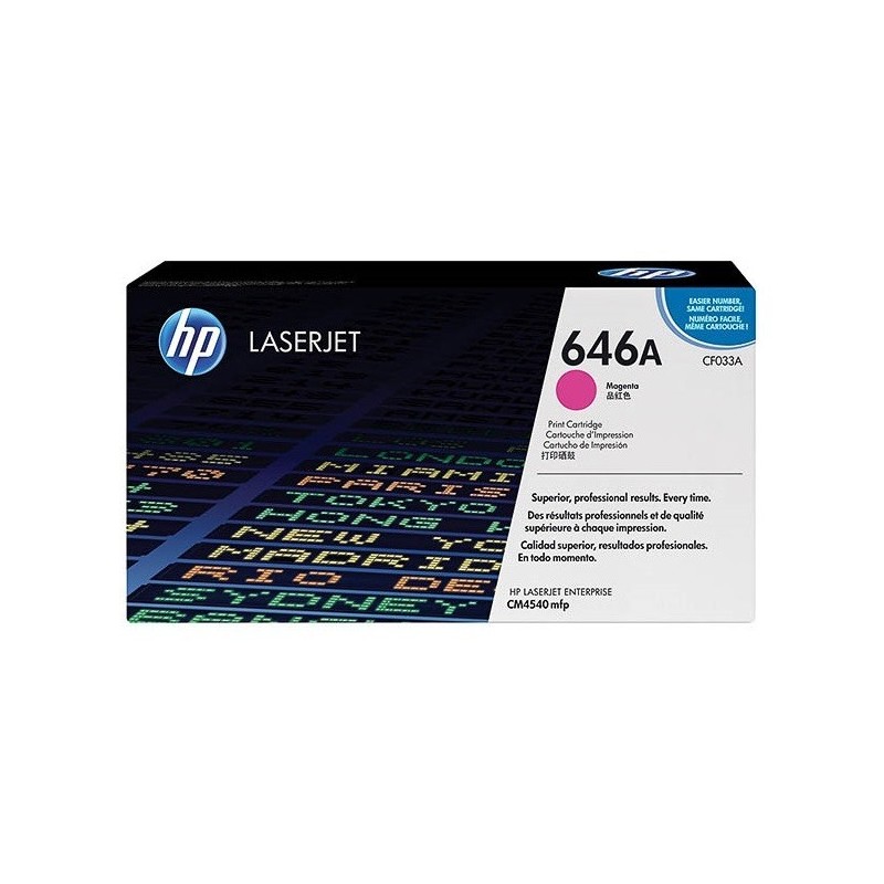 Toner magenta HP pour Color laserjet Entreprise CM4540... (646A), Toner Express : achat en ligne de Toner magenta HP pour Color 