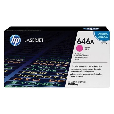 Toner magenta HP pour Color laserjet Entreprise CM4540... (646A), Toner Express : achat en ligne de Toner magenta HP pour Color 