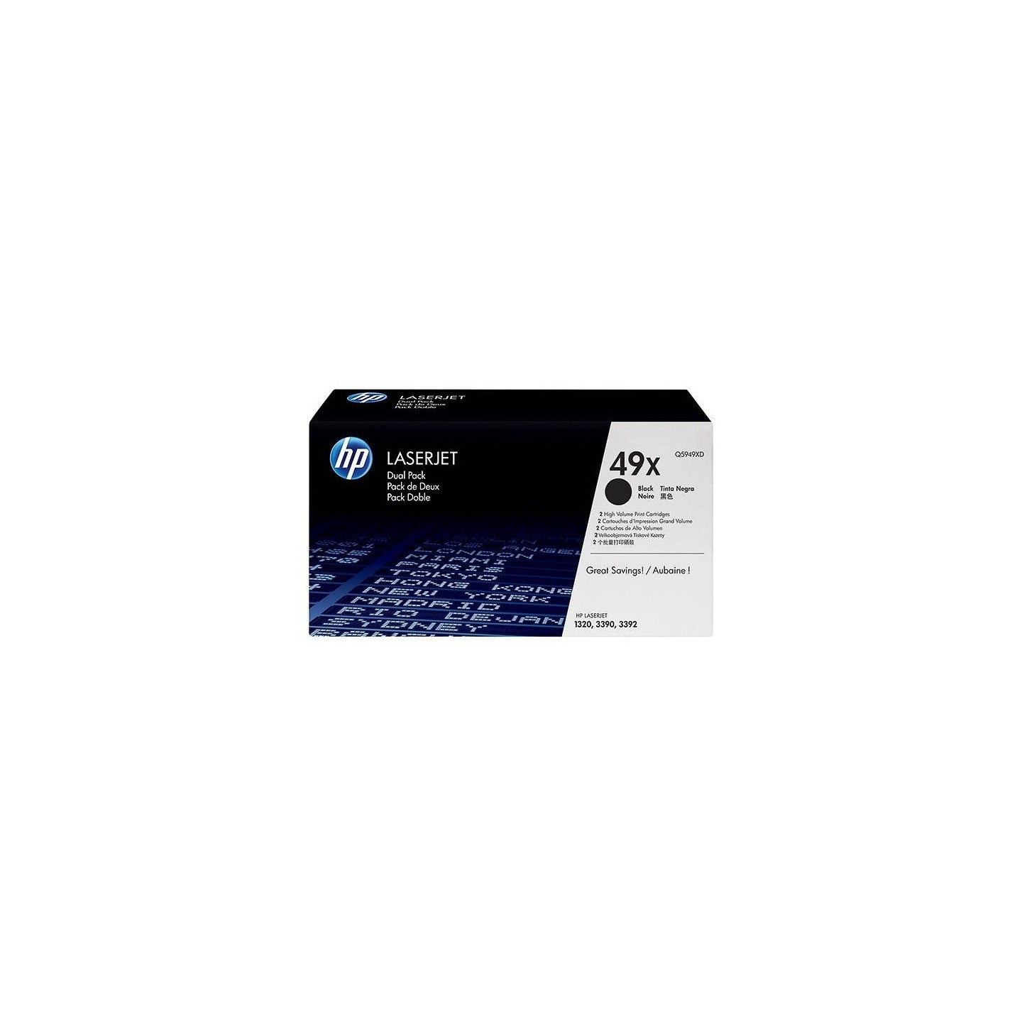 Pack de 2 Toner HP haute capacité pour LaserJet 1320 (49X), Toner Express : achat en ligne de Pack de 2 Toner HP haute capacité 