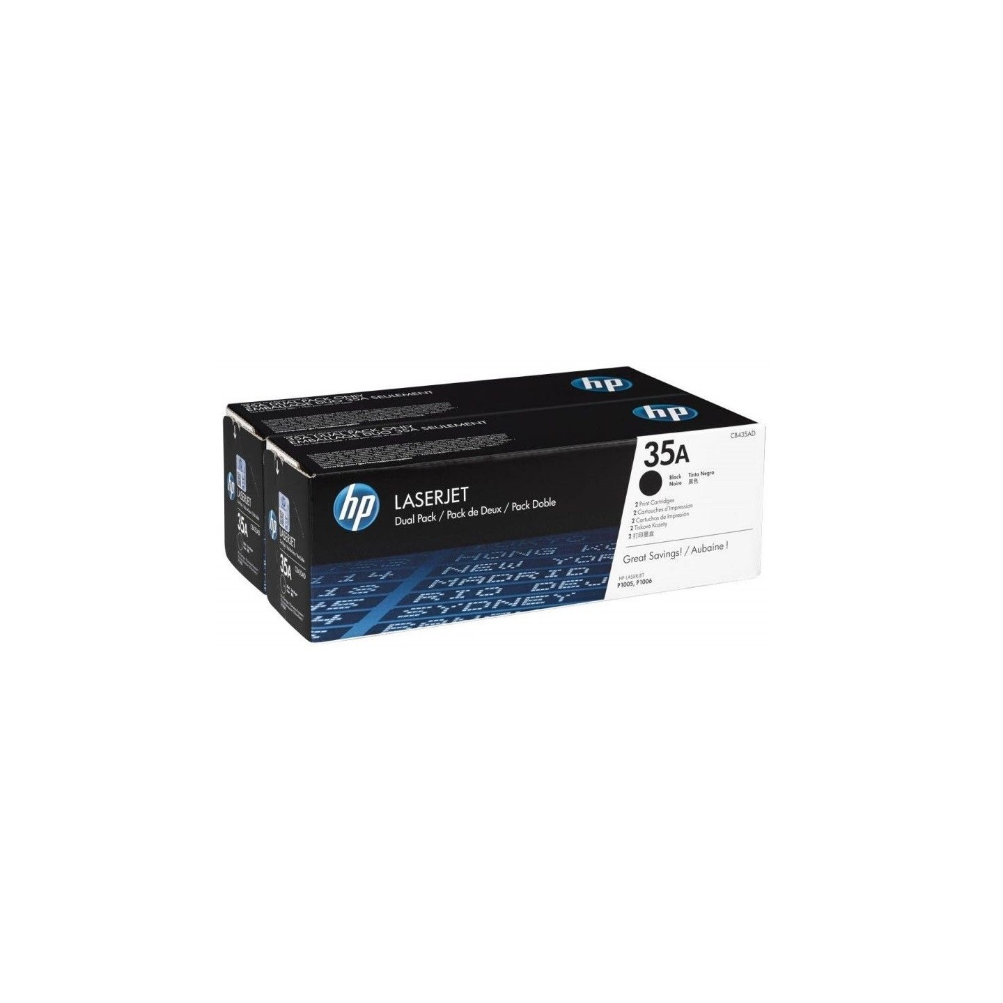 Pack 2 Toner HP pour laserjet P1005 / P1006 / P1009 (35A)