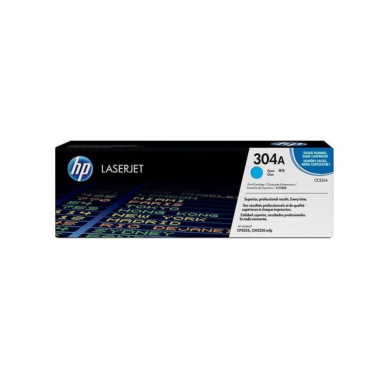 Toner cyan HP pour laserjet CP2020/CP2025/CM2320MPF (304A), Toner Express : achat en ligne de Toner cyan HP pour laserjet CP2020