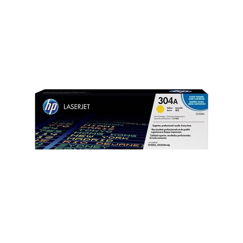 Toner jaune HP pour laserjet CP2020/CP2025/CM2320MPF (304A), Toner Express : achat en ligne de Toner jaune HP pour laserjet CP20