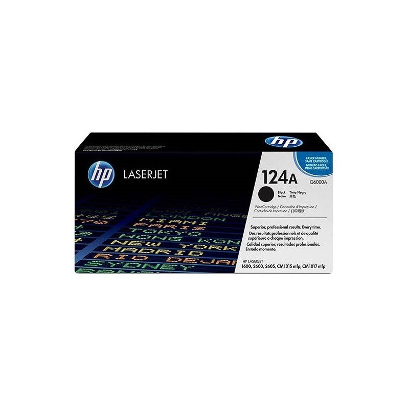 Toner HP noir pour Color LaserJet 2600n (124A), Toner Express : achat en ligne de Toner HP noir pour Color LaserJet 2600n (124A)