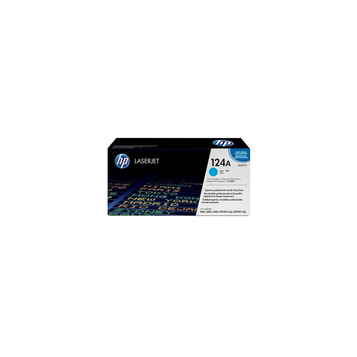 Toner HP cyan pour Color LaserJet 2600n (124A), Toner Express : achat en ligne de Toner HP cyan pour Color LaserJet 2600n (124A)