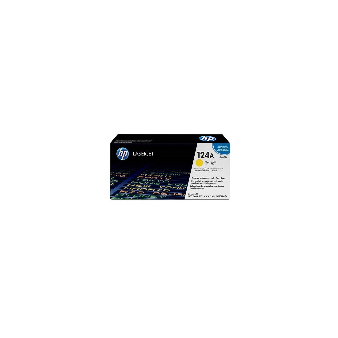 Toner HP jaune pour Color LaserJet 2600n (124A), Toner Express : achat en ligne de Toner HP jaune pour Color LaserJet 2600n (124