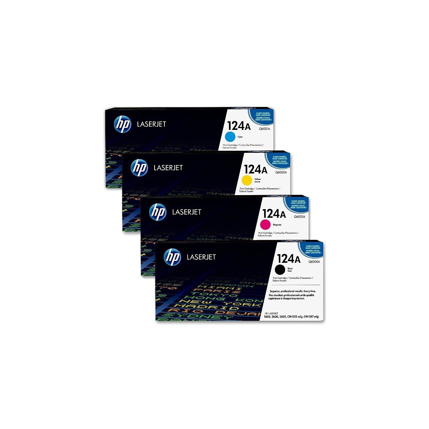 Pack de 4 Toners HP pour Color LaserJet 2600n