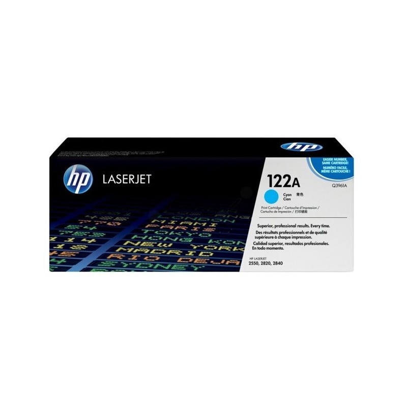 Toner HP Cyan haute capacité pour Color LaserJet 2550 - 2800 (122A), Toner Express : achat en ligne de Toner HP Cyan haute capac