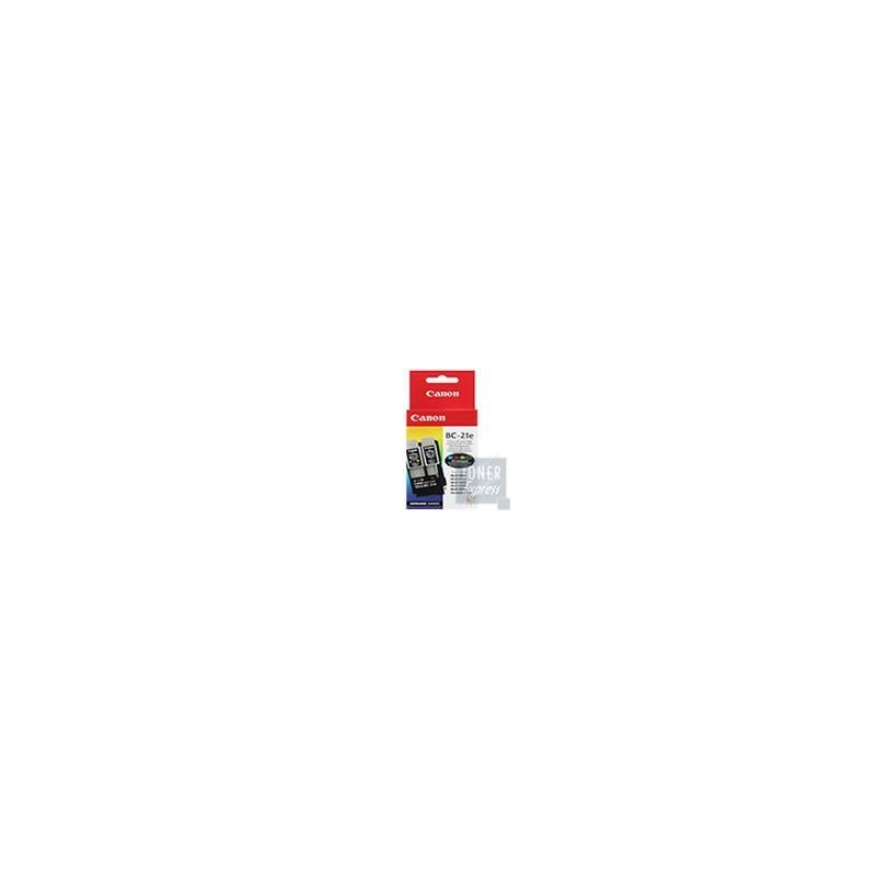 Tête + 1 Recharge Noire et 1 Couleur CANON (BC21e / 0899A002), Toner Express : achat en ligne de Tête + 1 Recharge Noire et 1 Co