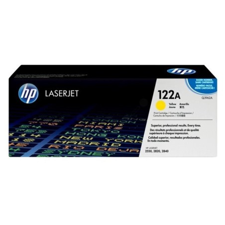 Toner HP jaune haute capacité pour Color LaserJet 2550 - 2800 (122A), Toner Express : achat en ligne de Toner HP jaune haute cap