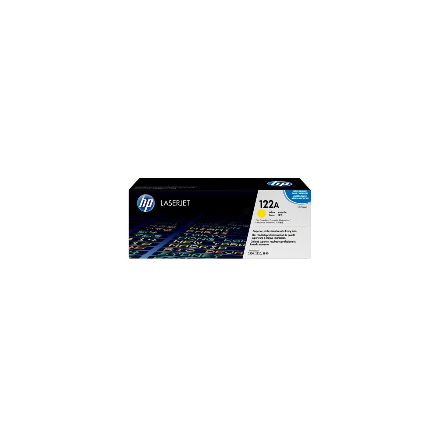 Toner HP jaune haute capacité pour Color LaserJet 2550 - 2800 (122A), Toner Express : achat en ligne de Toner HP jaune haute cap